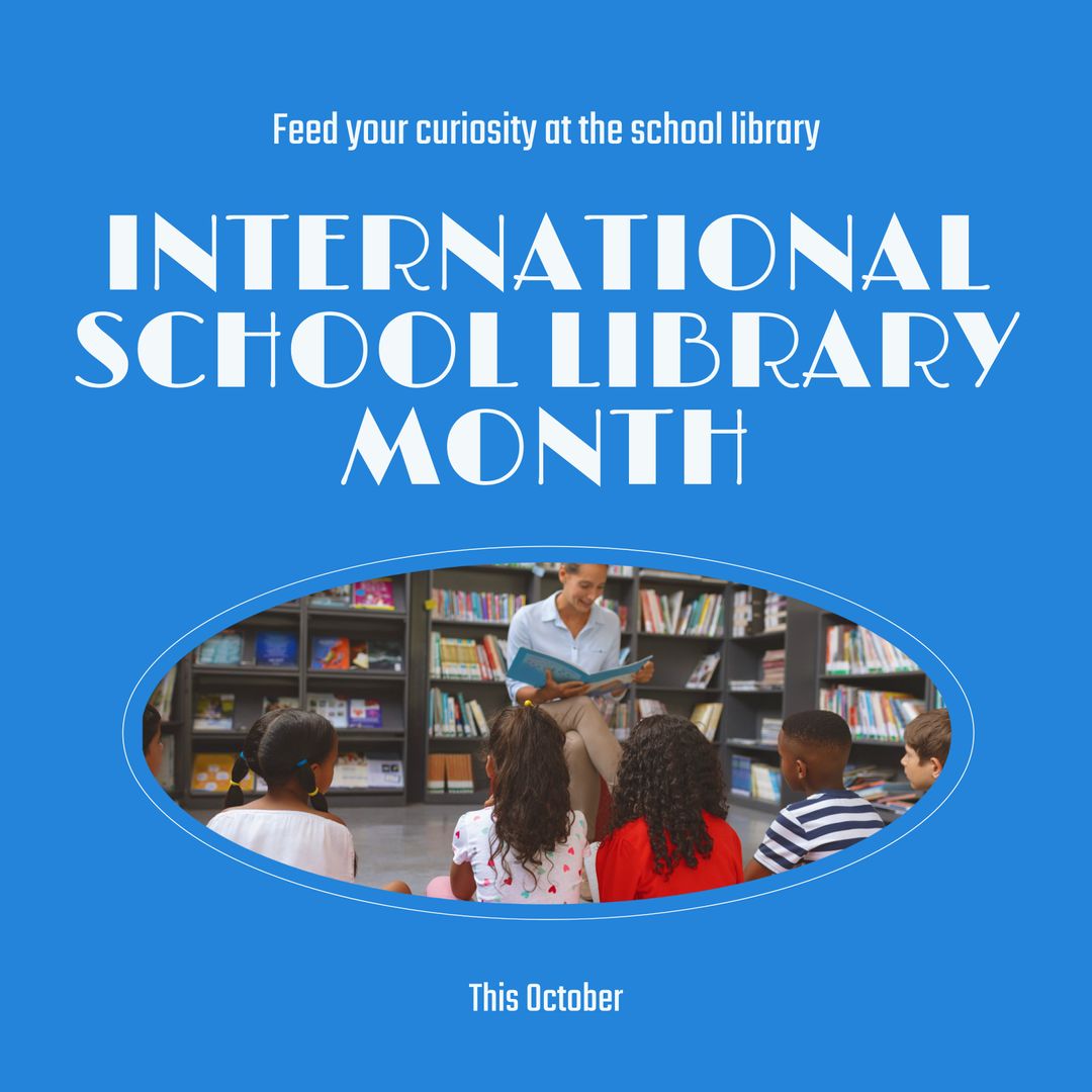 International School Library Month Celebration Banner