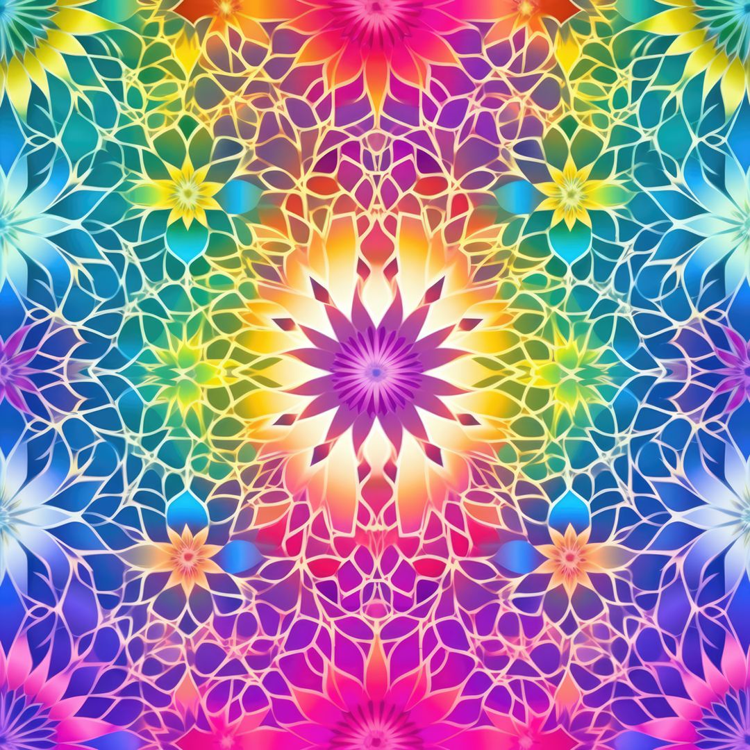 Close up of colorful kaleidoscope shapes created using generative ai technology - Free Images, Stock Photos and Pictures on Pikwizard.com