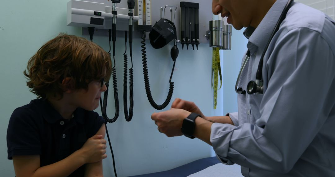 Doctor Preparing to Give Child Vaccine in Clinic - Free Images, Stock Photos and Pictures on Pikwizard.com