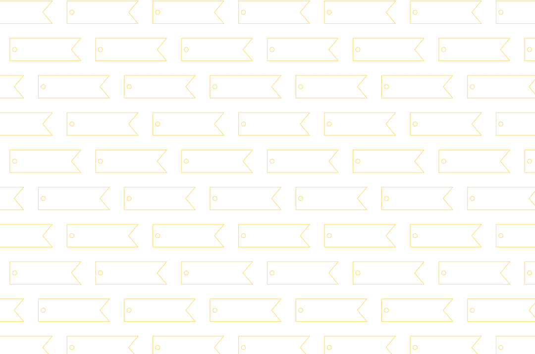 Seamless Yellow Tags Pattern on Transparent Background Vector