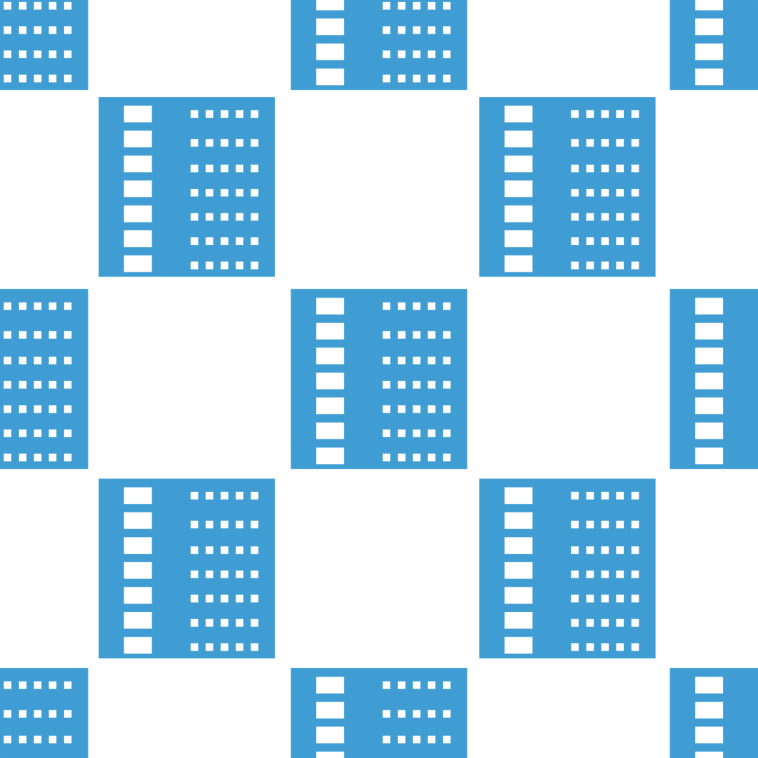Blue and Black Checkerboard Pattern on Transparent Background