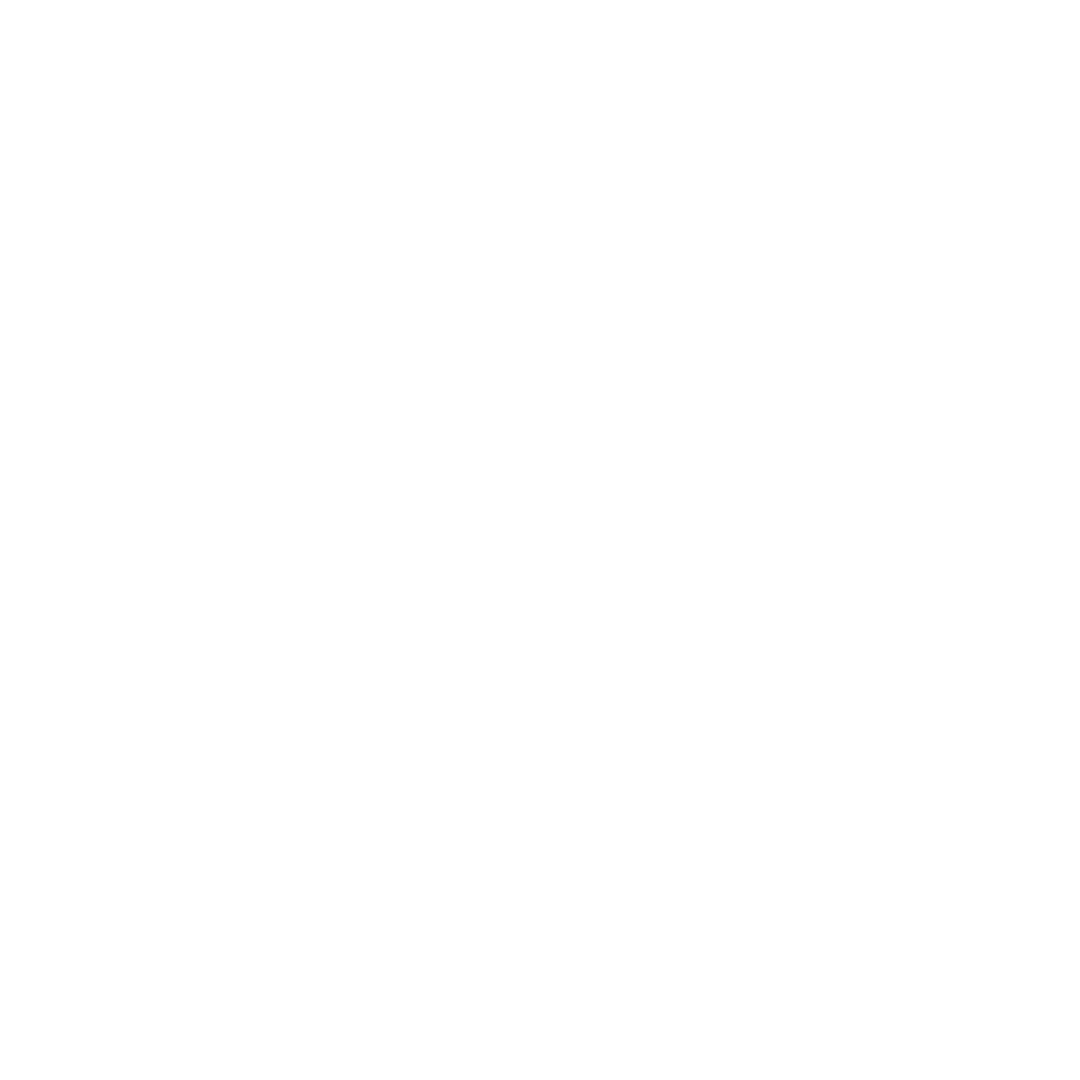 Minimalistic White Arrow on Transparent Background