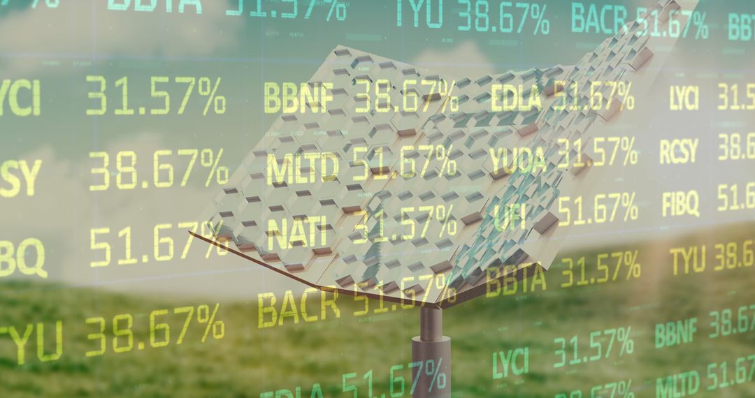 Financial Technology Advanced Data Analysis Illustration