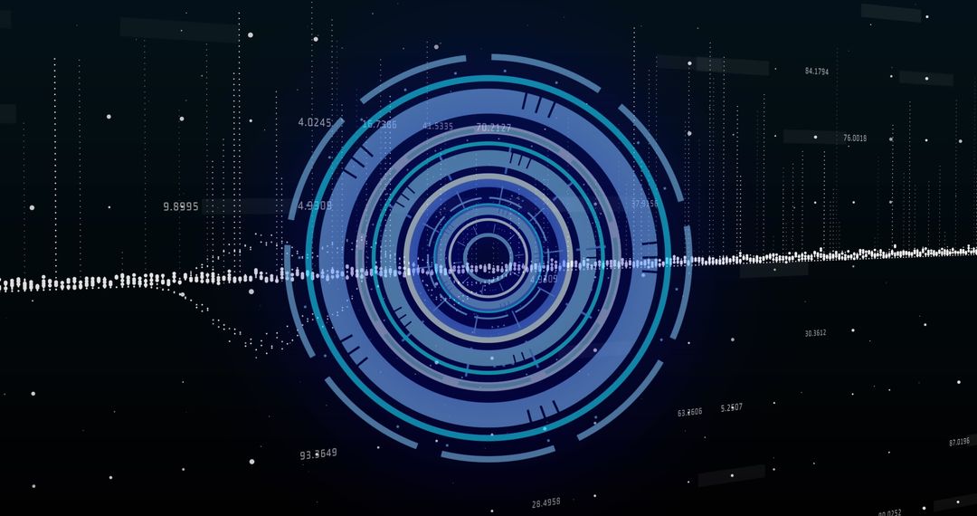 Digital Data Processing with Futuristic Scope Interface - Free Images, Stock Photos and Pictures on Pikwizard.com