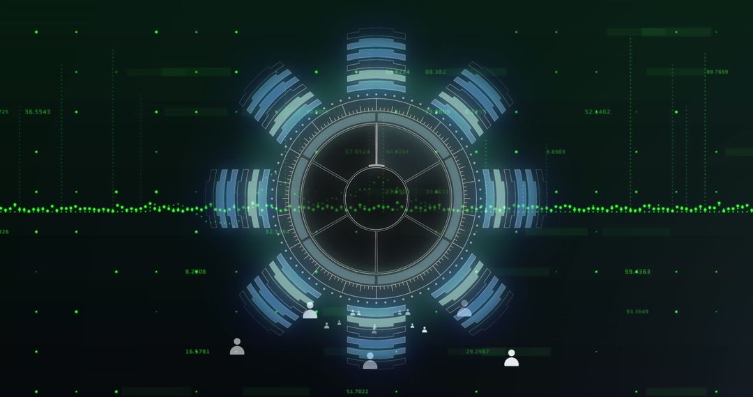 Digital scope scan with global communication interface