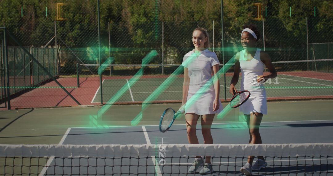 Tennis Partners on Court with Augmented Reality Interaction