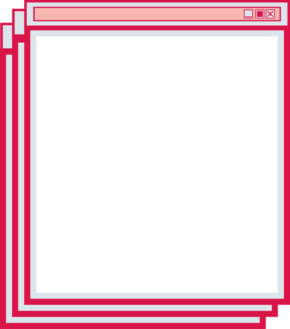 Cascading UI Windows with Transparent Background for Digital Interface Design - Download Free Stock Images Pikwizard.com