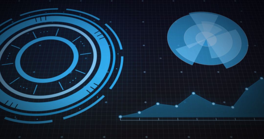 Futuristic Digital Analytics and Data Visualization