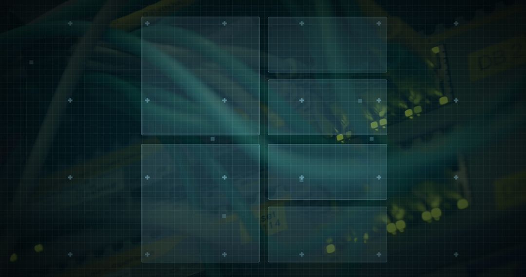 Digital Interface Elements Overlaying Data Center