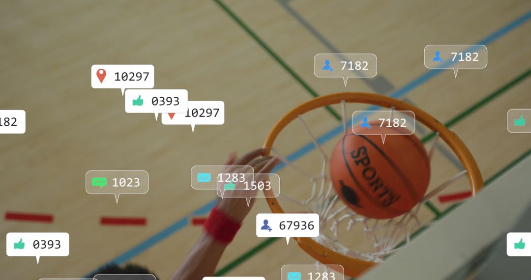 Basketball Player Scoring with Social Media Notifications