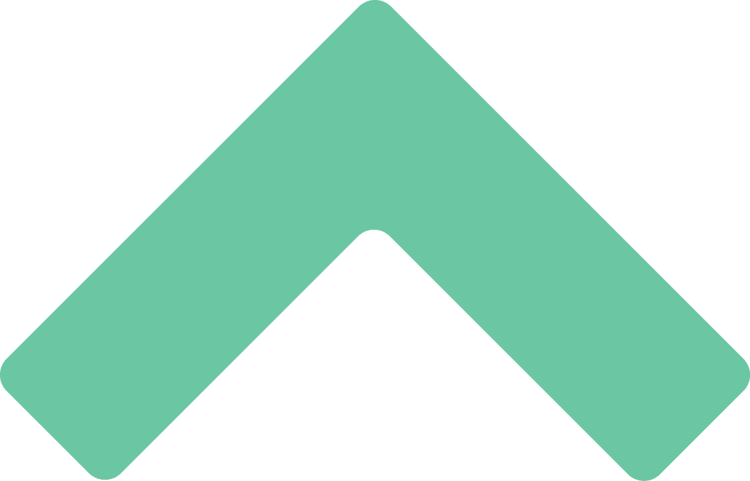 Transparent Teal Chevron Arrow in Modern Flat Design