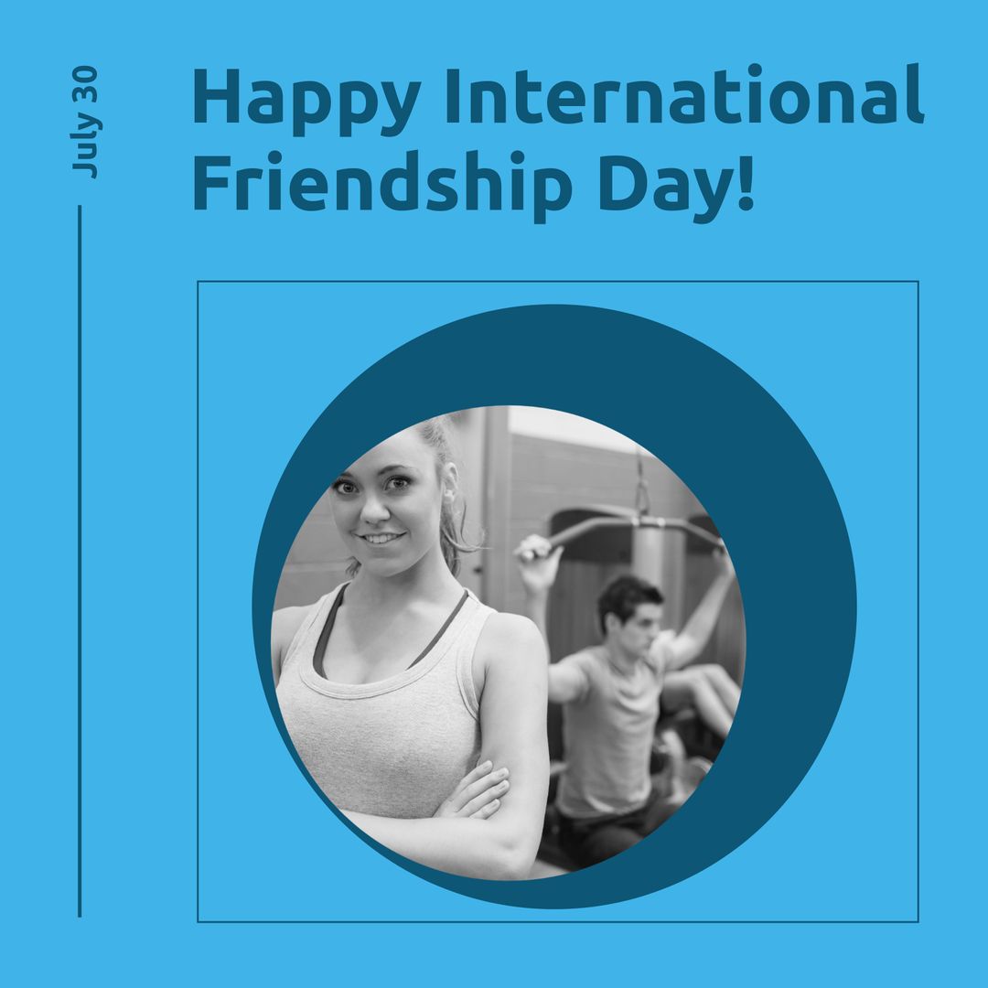 Celebrating Friendship with Fitness Enthusiasts in Gym Setting