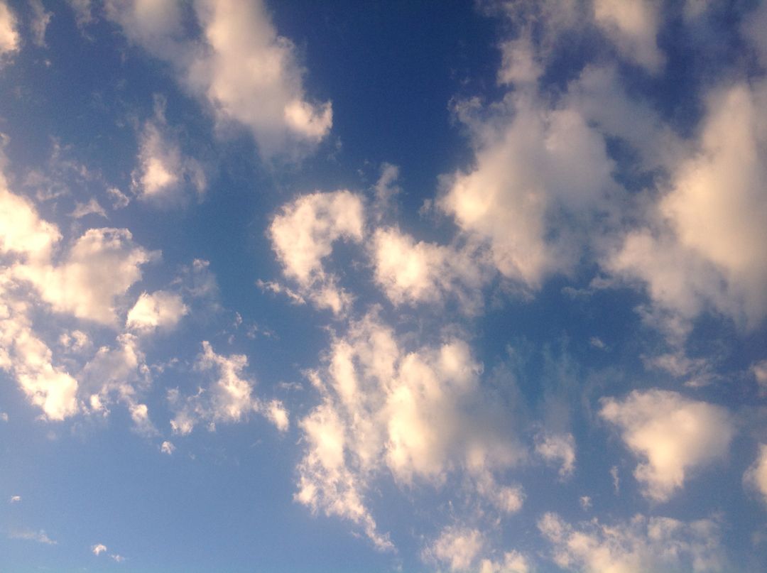 Blue Sky with Fluffy White Clouds - Free Images, Stock Photos and Pictures on Pikwizard.com