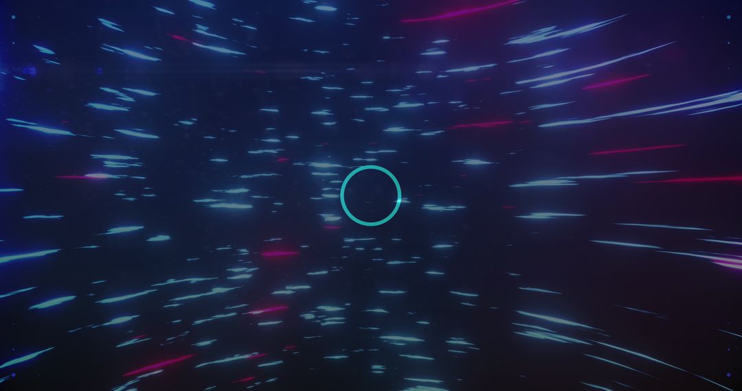 Colorful Light Streaks Creating Dynamic Motion