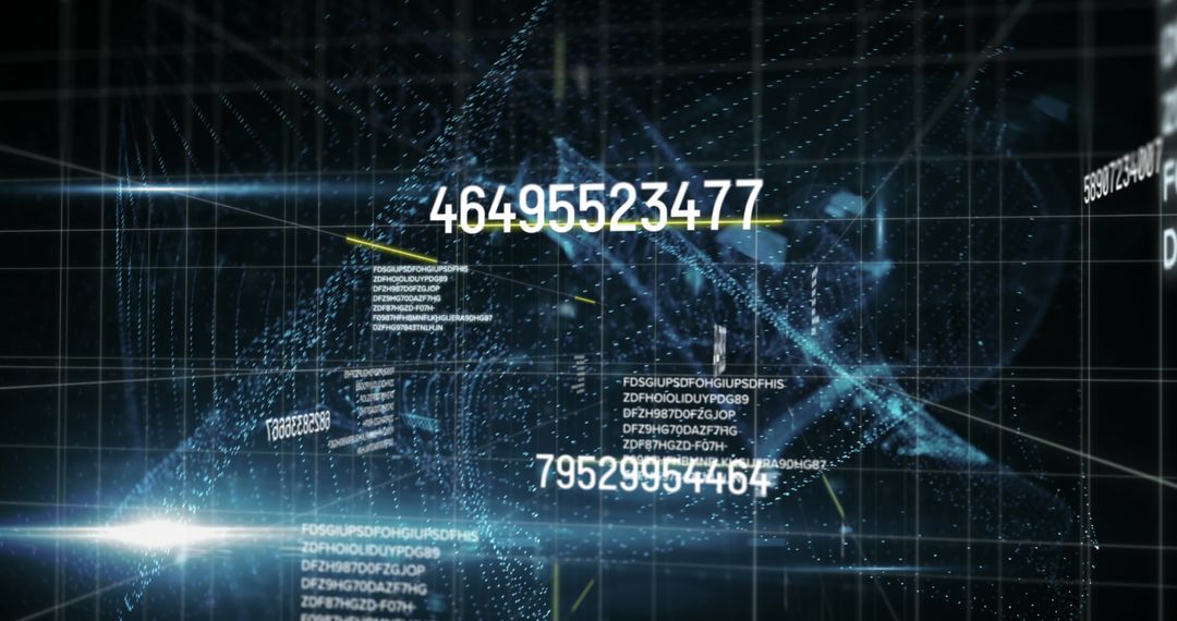 digital data stream with futuristic grid visualization - Free Images, Stock Photos and Pictures on Pikwizard.com