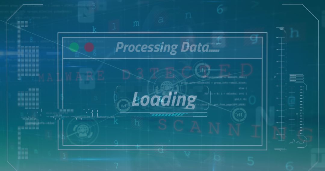 Digital data processing and loading visualization with global interface