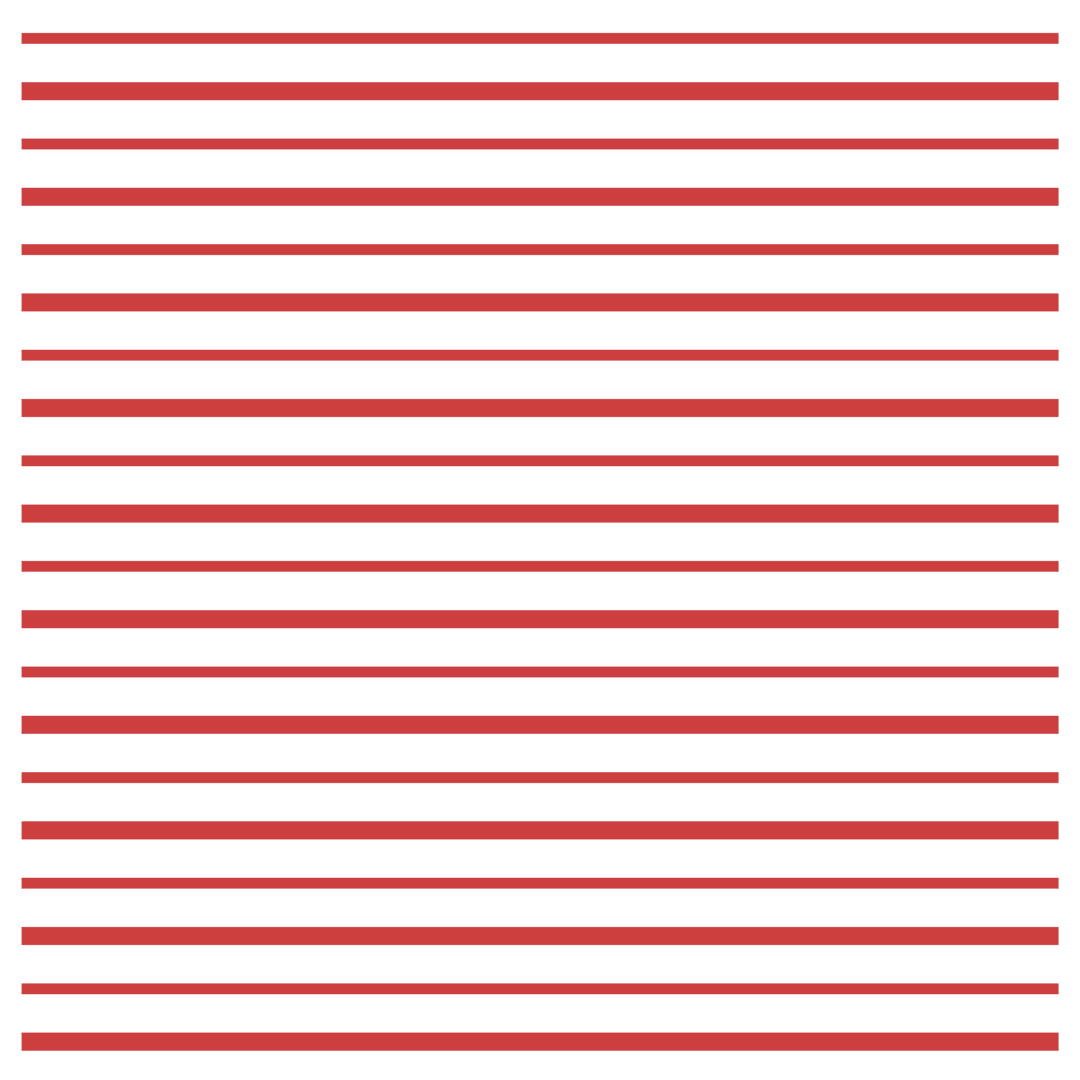 Horizontal Red Striped Pattern on Transparent Background