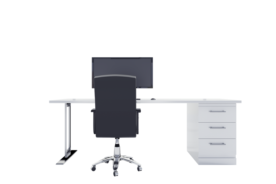 Transparent Office Desk Chair Computer Vector Illustration - Download Free Stock Images Pikwizard.com