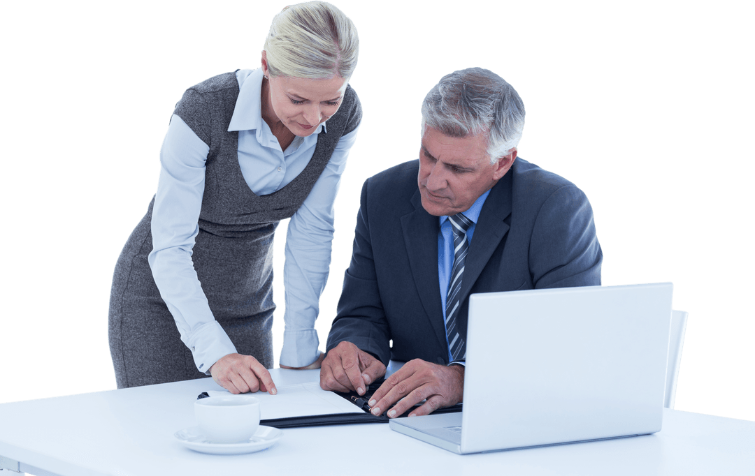 Transparent Background Business Meeting Analysis Collaboration