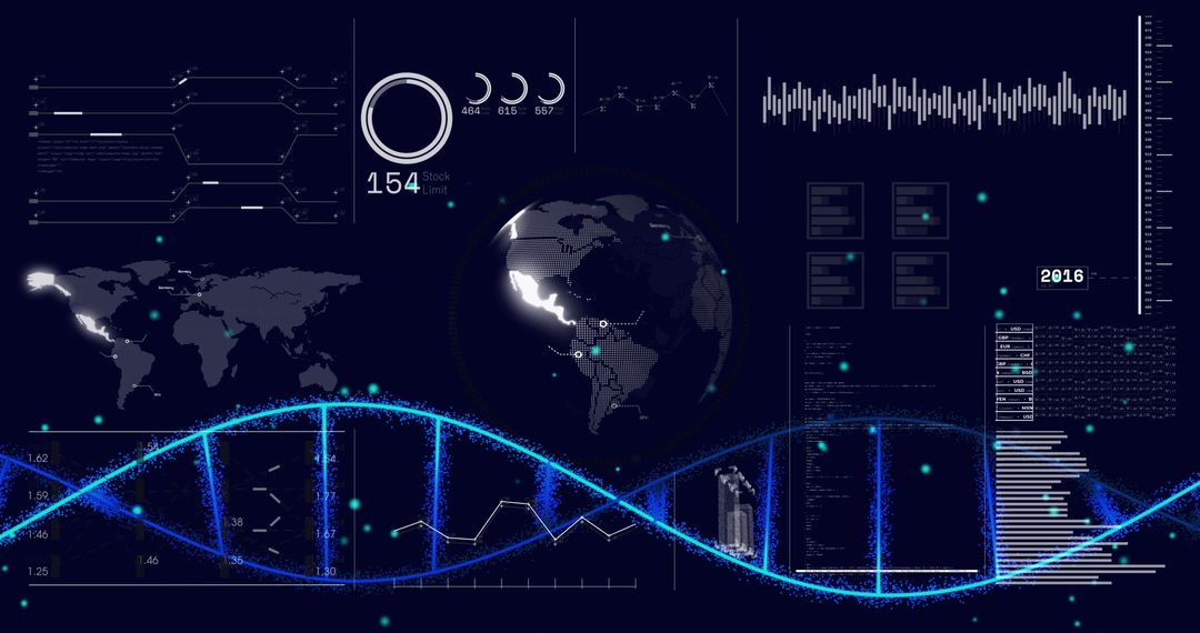AI Data Processing with DNA Strand on Dark Digital Interface
