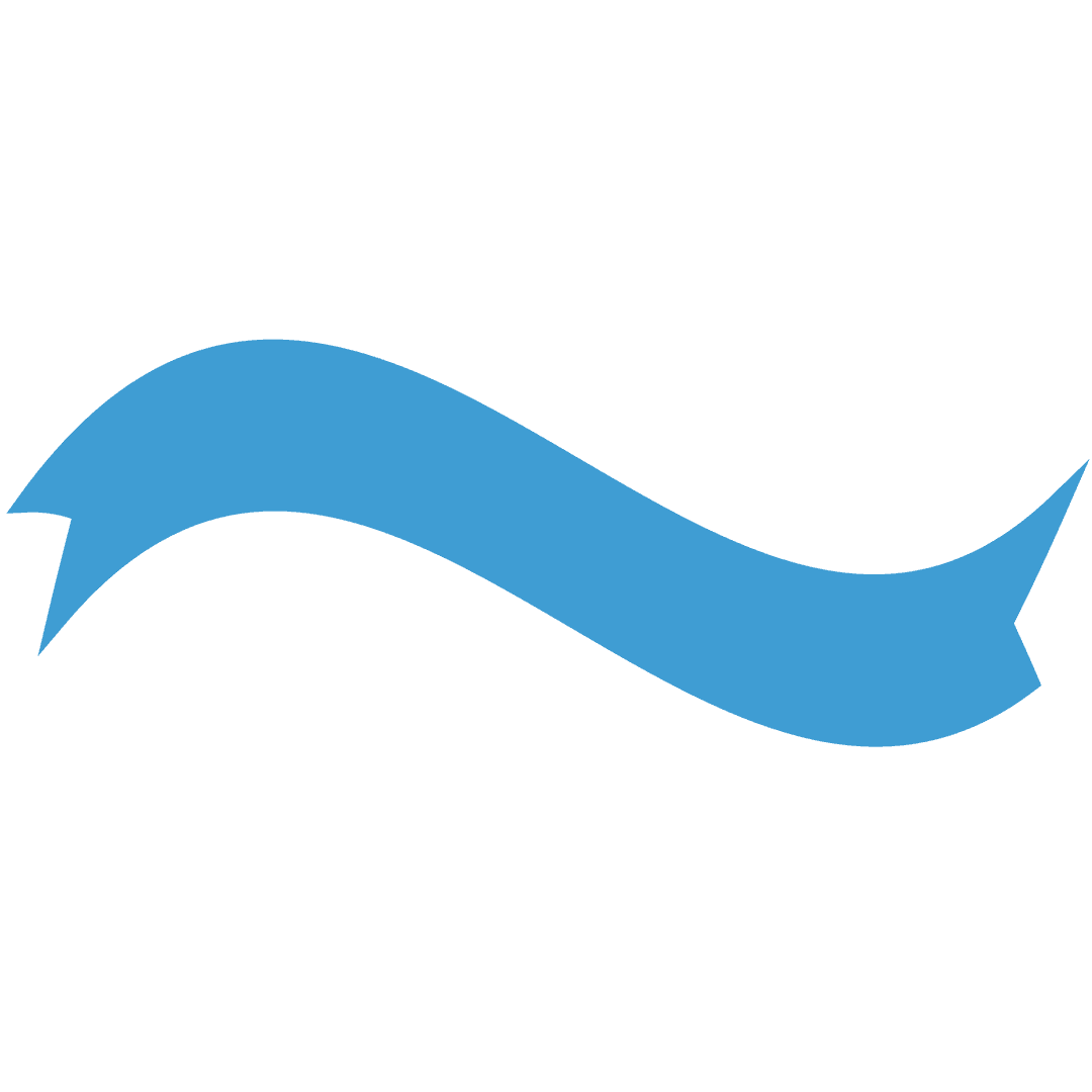 Blue Ribbon with Transparent Background Suitable for Communication