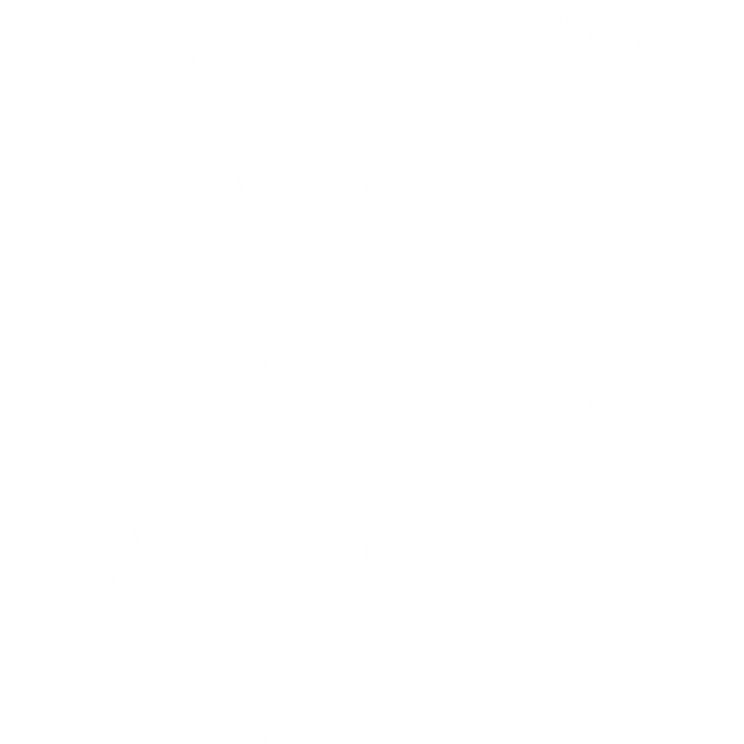 Seamless White Lion Pattern on Transparent Background