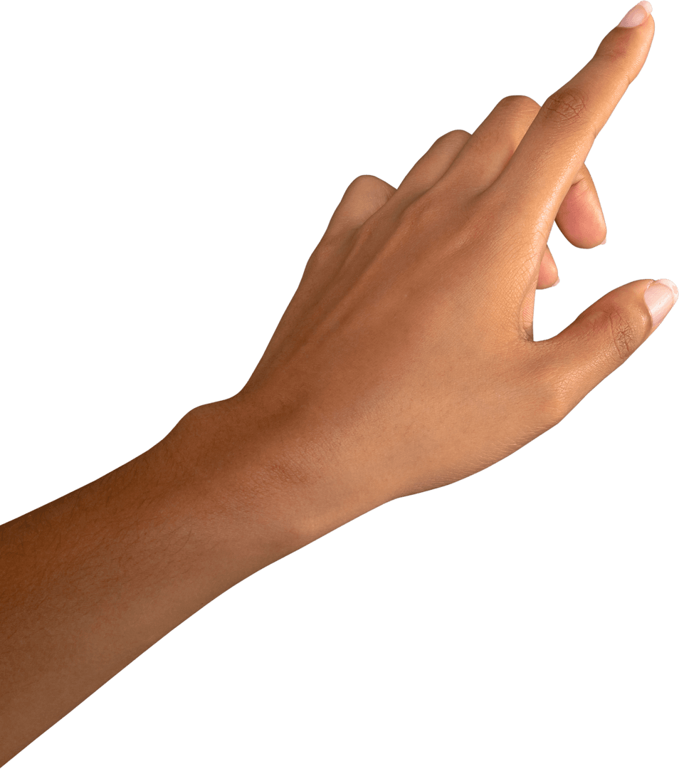 Transparent Hand Touching Invisible Screen, Business Concept