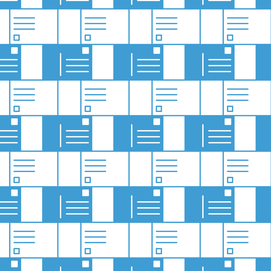 Digital Blue Letter Patterns on a Transparent Background