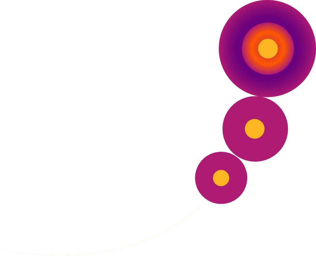 Colorful Concentric Circles on Transparent Arc Canvas