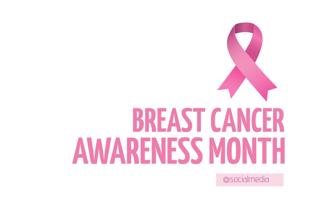 Breast Cancer Awareness Month Pink Ribbon Support Symbol - Download Free Stock Templates Pikwizard.com