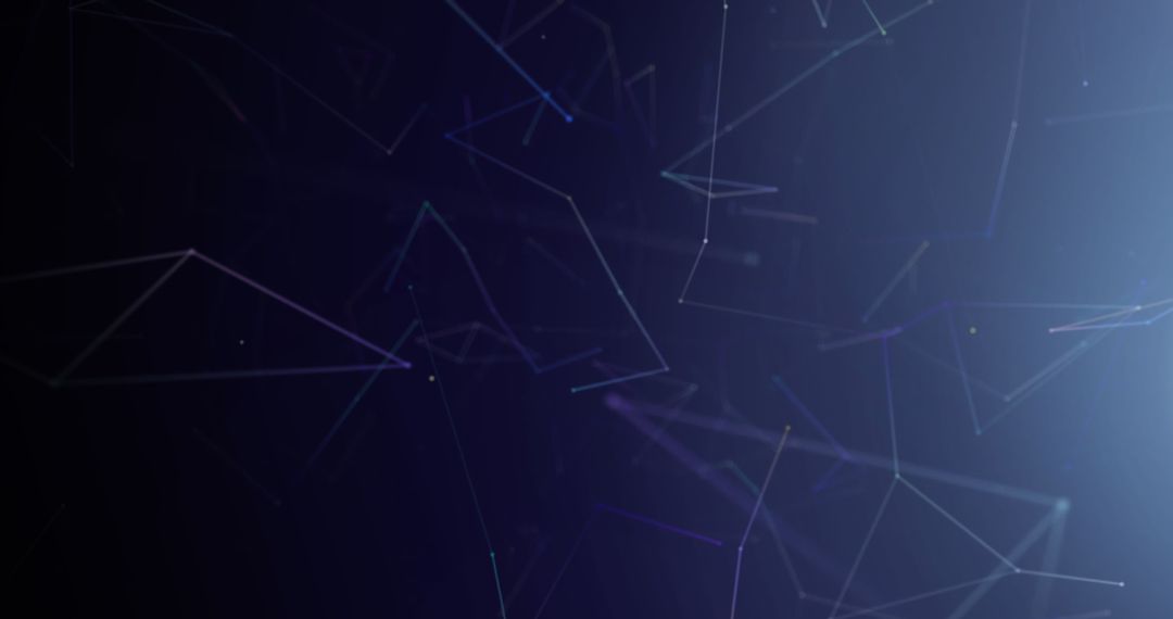 Abstract Network Connections on Dark Purple Background