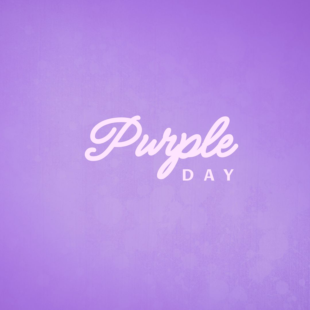 Purple Day Celebration Background with Text