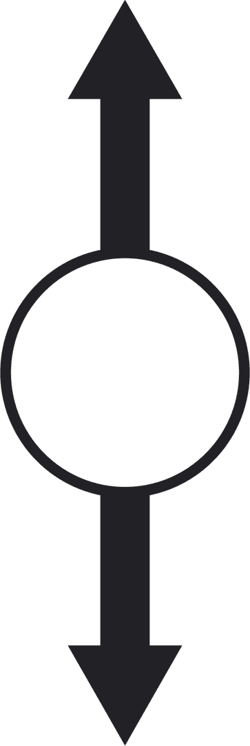 transparent black arrows with circular intersection vector symbol - Download Free Stock Images Pikwizard.com