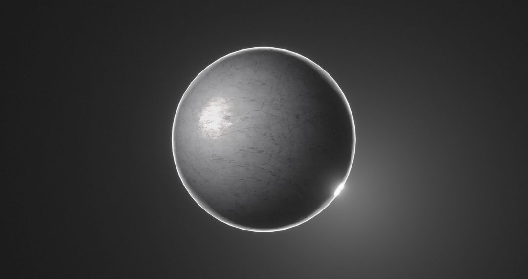 Mysterious Sphere Glowing on Dark Background