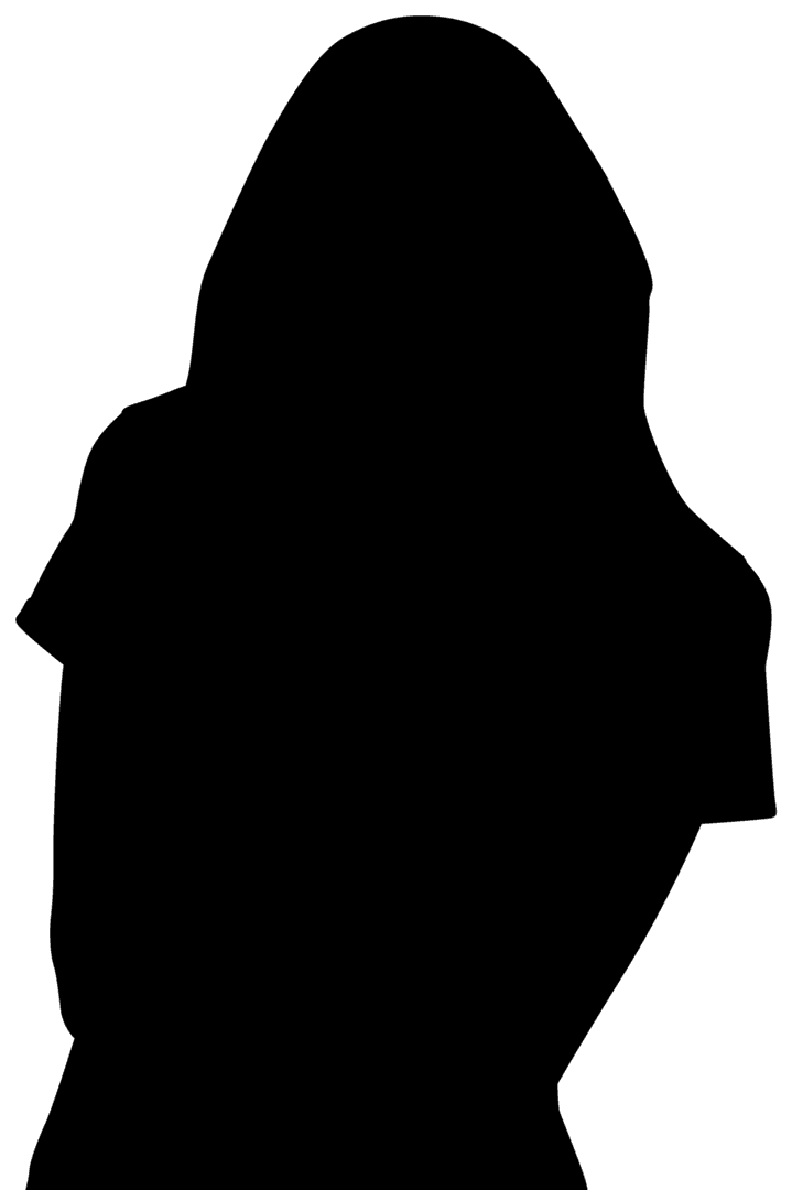 Elegant Sportswoman Silhouette with Transparent Background