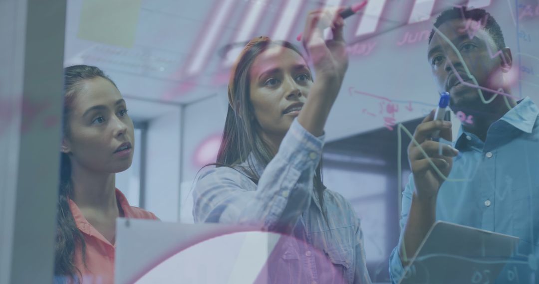 Diverse Team Collaborating on Financial Data Innovation