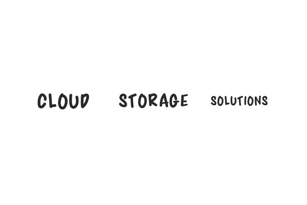 Digital Text Image: Cloud Storage Solutions on Transparent Background