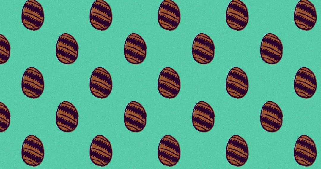 Seamless Easter Egg Pattern on Green Background - Free Images, Stock Photos and Pictures on Pikwizard.com