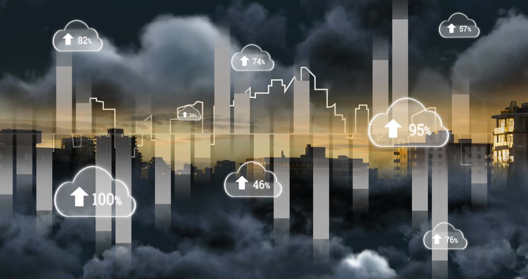 Data Cloud Integration over Urban Cityscape