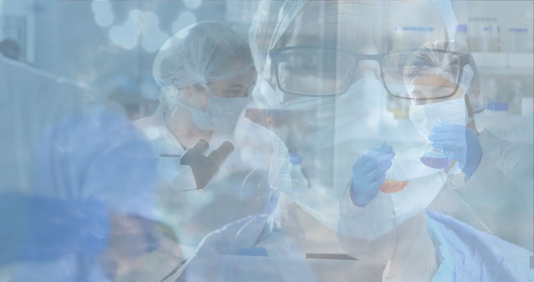 Scientists in Laboratory Conducting Innovative Chemical Research