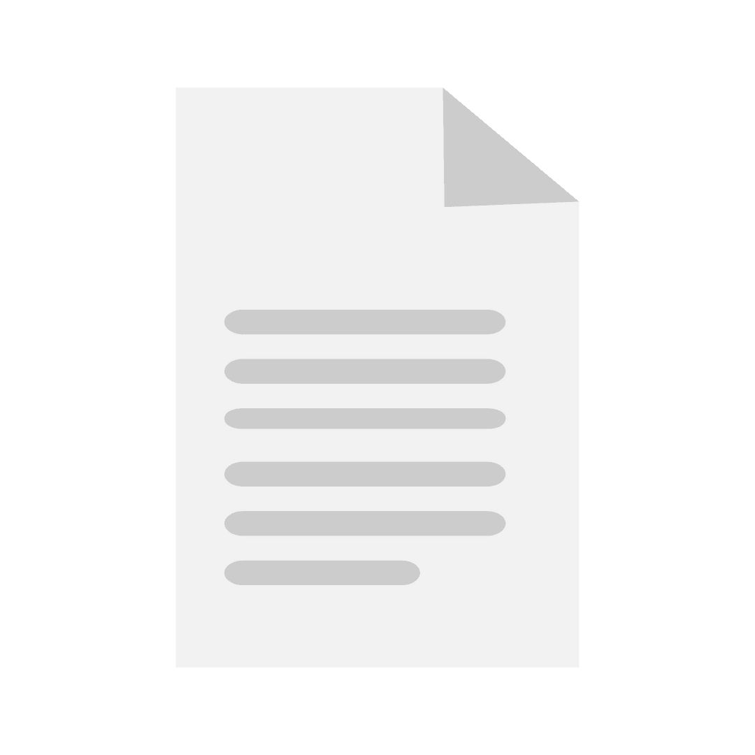 Digital Illustration of White Sheet on Transparent Background