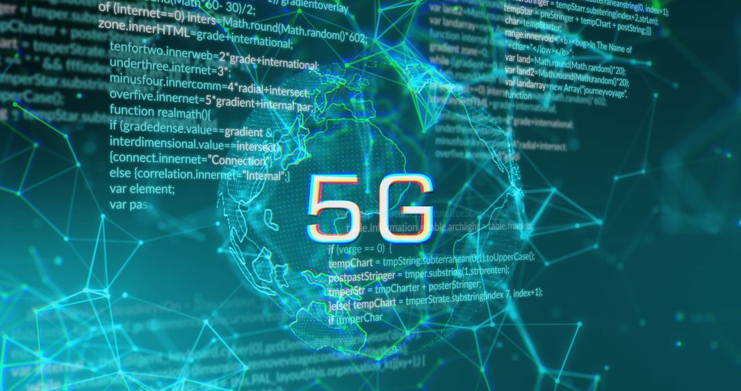 5G Network and Global Data Connections Digital Concept