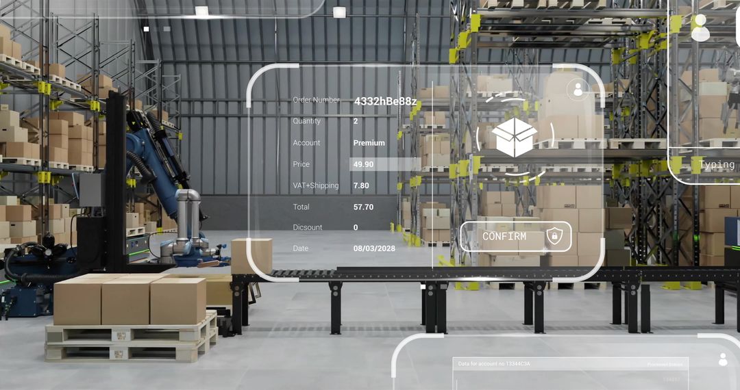 Automated Warehouse with Digital Interface Technology