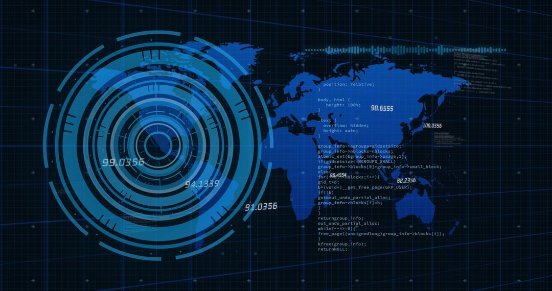 Data Processing Digital Interface with World Map Visualization - Free Images, Stock Photos and Pictures on Pikwizard.com