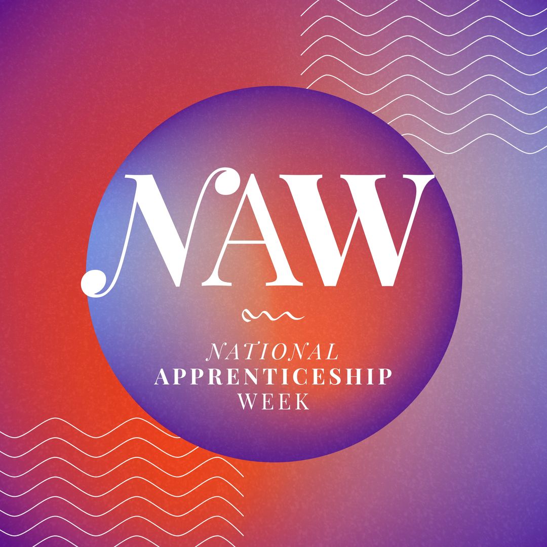 National Apprenticeship Week Graphic Design with Modern Geometric Shapes - Download Free Stock Templates Pikwizard.com