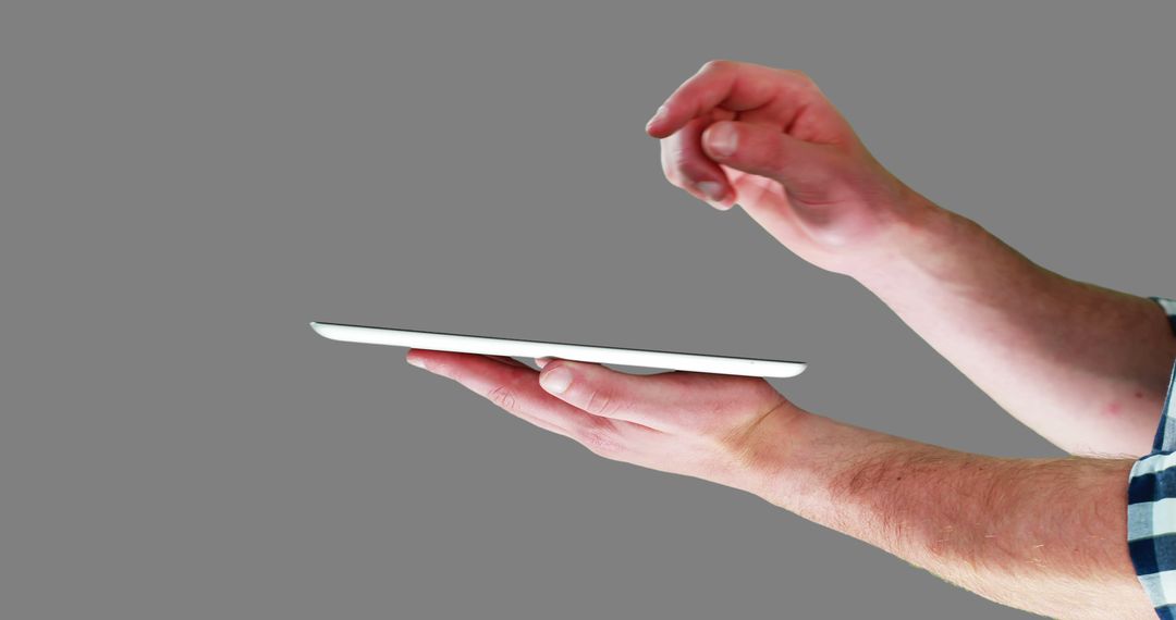 Close up of Person Using Digital Tablet - Free Images, Stock Photos and Pictures on Pikwizard.com