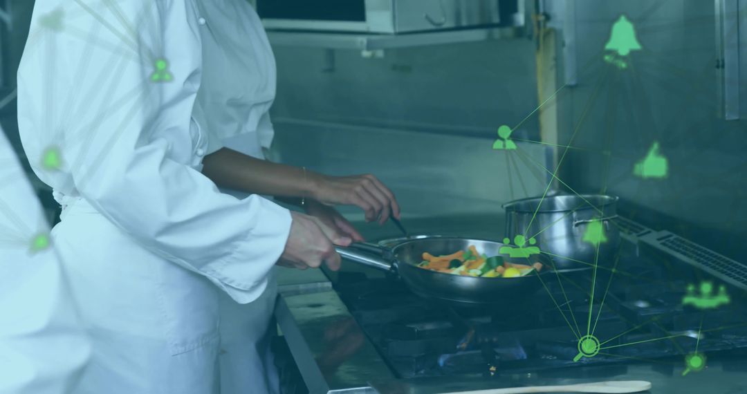 Professional Chefs Utilizing Technology in Modern Kitchen