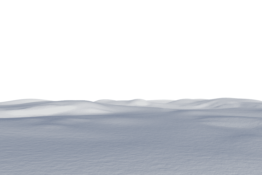 Transparent Snow Landscape for Winter and Christmas Design