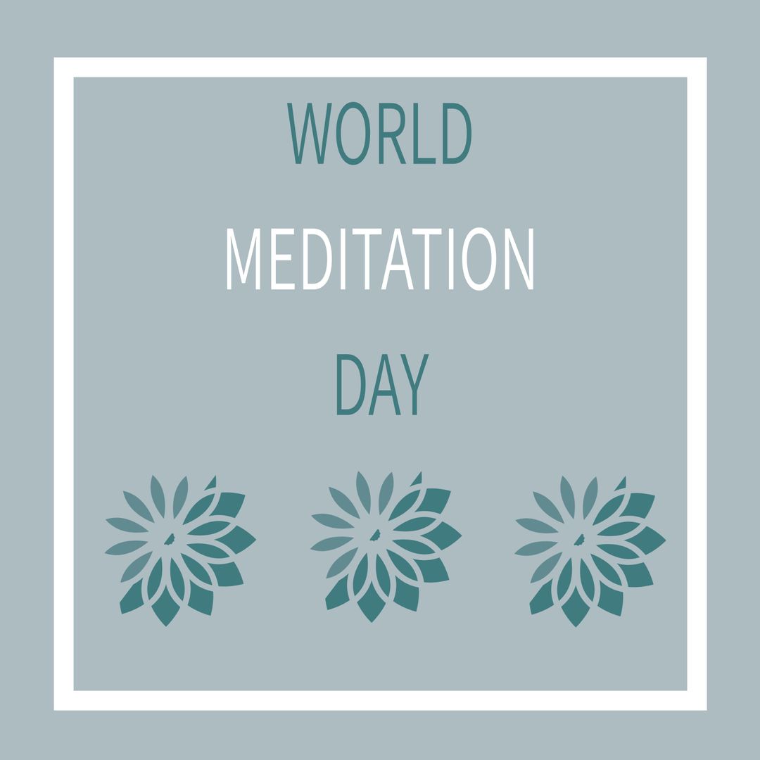 Serene World Meditation Day Celebration Design