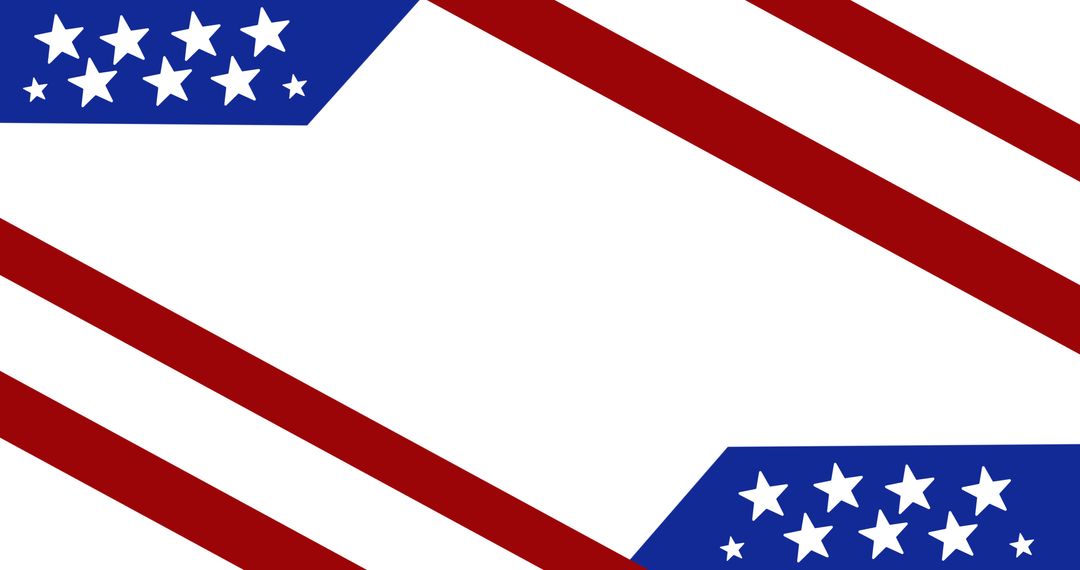 American Flag Pattern with Stars and Stripes Bold Design